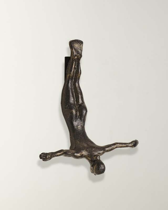 Female Wall Diver, Bronze